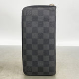 【6ic3037】ルイヴィトン 長財布 ダミエ・グラフィット ジッピーウォレットヴェルティカル N63095 ブラック グレー 旧型【中古】メンズ