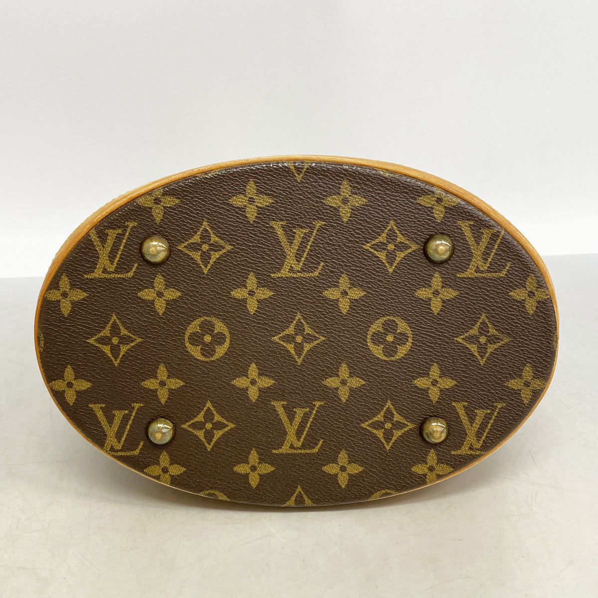 【6ic3040】ルイヴィトン トートバッグ モノグラム バケットPM M42238 ブラウン【中古】レディース