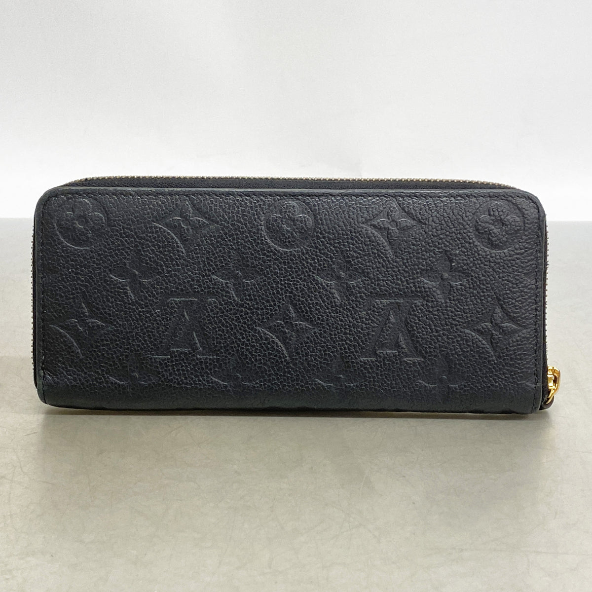 【6ic3064】ルイヴィトン 長財布 モノグラム・アンプラント ポルトフォイユクレマンス M60171 ノワール【中古】レディース