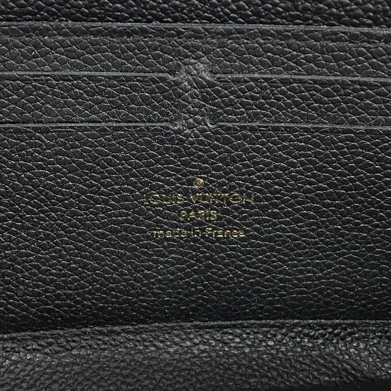 【6ic3064】ルイヴィトン 長財布 モノグラム・アンプラント ポルトフォイユクレマンス M60171 ノワール【中古】レディース