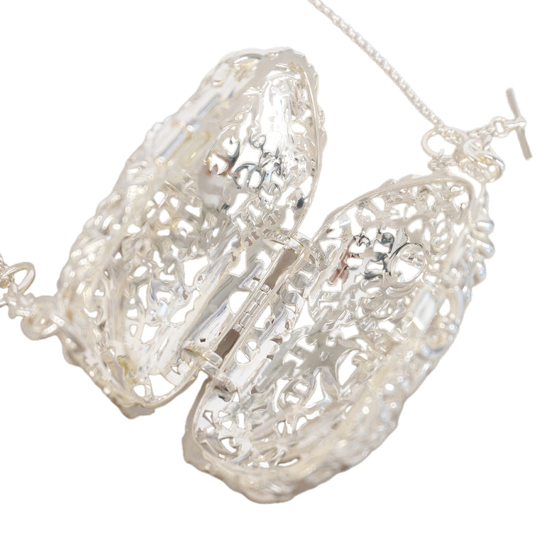 【6ic3078-g】エルメス ショルダーバッグ サックビジューシェーヌダンクル 925 シルバー シルバー金具【中古】レディース