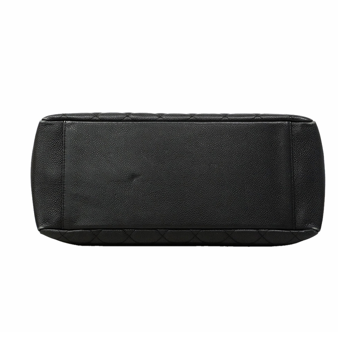 【6ic3079】シャネル チェーントート マトラッセ キャビアスキン ブラック ゴールド金具【中古】レディース