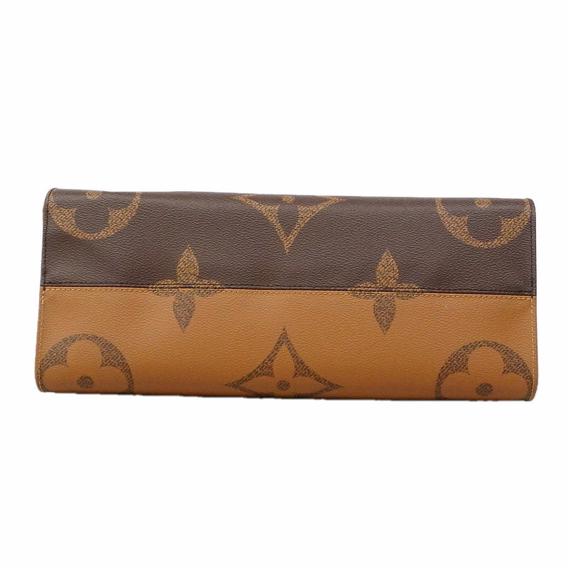 【6ic3082】ルイヴィトン トートバッグ モノグラム・ジャイアント リバース オンザゴーMM M45321 ブラウン 2wayバッグ【中古】レディース