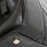 【6ic3091】シャネル ショルダーバッグ マドモアゼル チェーンショルダー ラムスキン ブラック シルバー金具【中古】レディース