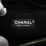 【6ic3091】シャネル ショルダーバッグ マドモアゼル チェーンショルダー ラムスキン ブラック シルバー金具【中古】レディース