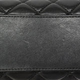 【6ic3091】シャネル ショルダーバッグ マドモアゼル チェーンショルダー ラムスキン ブラック シルバー金具【中古】レディース
