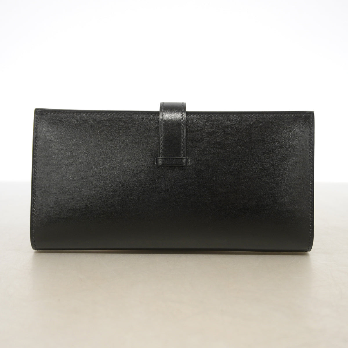 【6ic3099】エルメス 長財布 ベアンスフレ ボックスカーフ ソーブラック シルバー金具 K刻印【中古】メンズ レディース ユニセックス