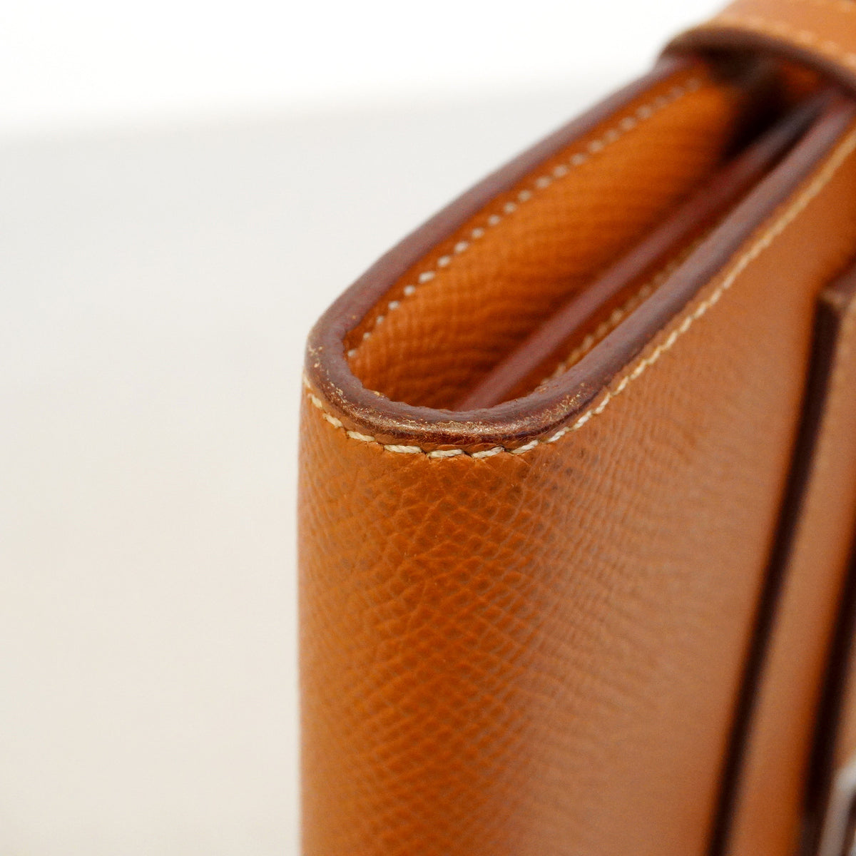 【6ic3117】エルメス 長財布 ケリーロング ヴォーエプソン ゴールド シルバー金具 □P刻印【中古】メンズ レディース ユニセックス