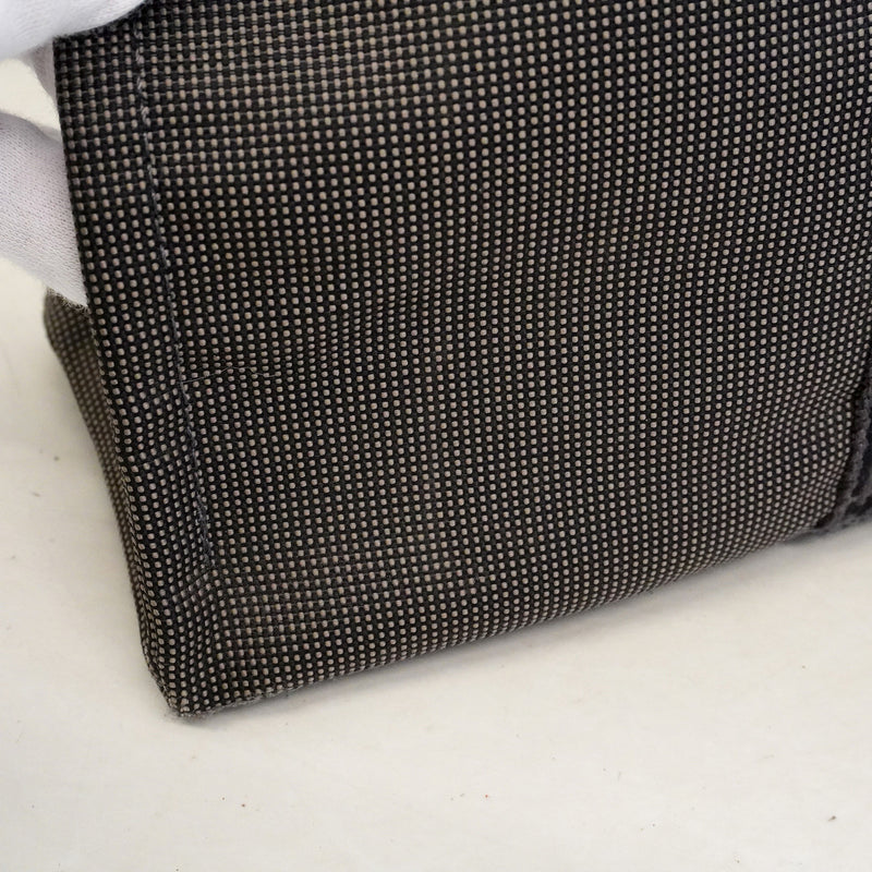 【6ic3118】エルメス トートバッグ エールラインMM ナイロン グレー シルバー金具【中古】メンズ レディース ユニセックス
