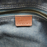 【6ic3127】セリーヌ リュック・デイパック パリマカダム デニム ブルー ゴールド金具【中古】レディース