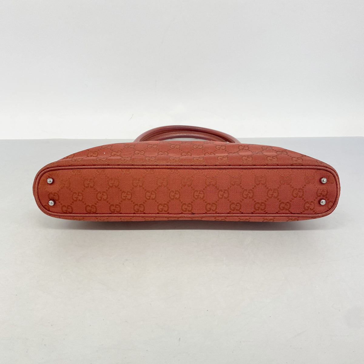 【6ic3129】グッチ トートバッグ GGキャンバス 113015 キャンバス レッド シルバー金具【中古】レディース