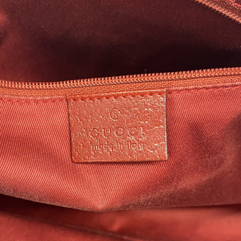 【6ic3129】グッチ トートバッグ GGキャンバス 113015 キャンバス レッド シルバー金具【中古】レディース
