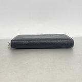【6ic3130】グッチ 長財布 グッチシマ 233025 レザー ブラック シルバー金具【中古】メンズ
