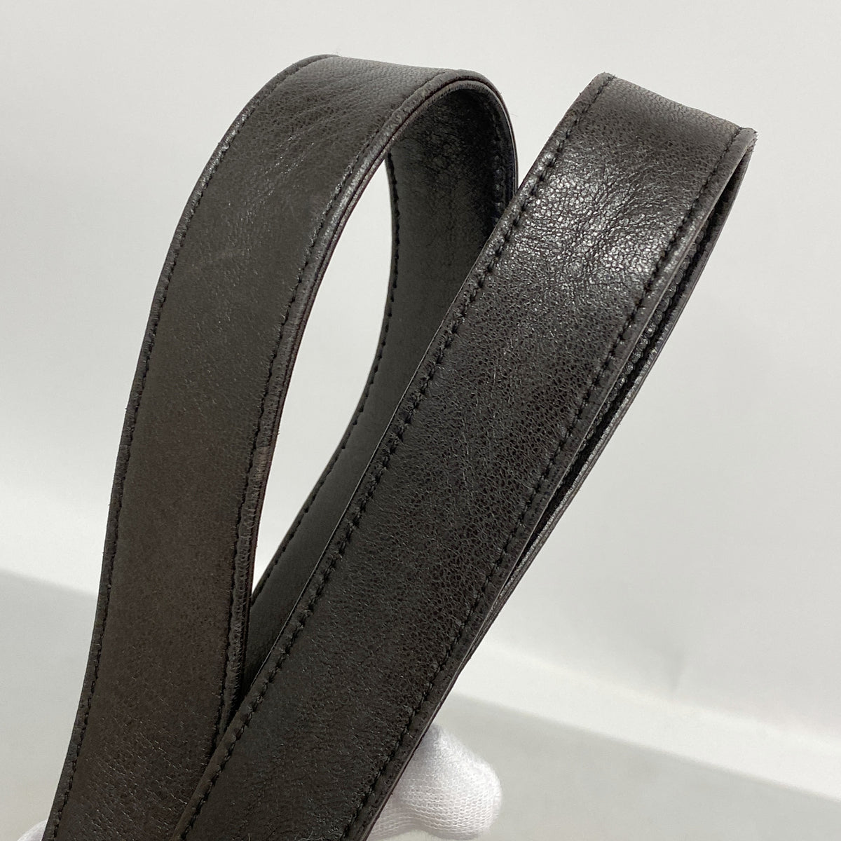 【6ic3133】シャネル チェーントート ラムスキン ブラック ゴールド金具【中古】レディース
