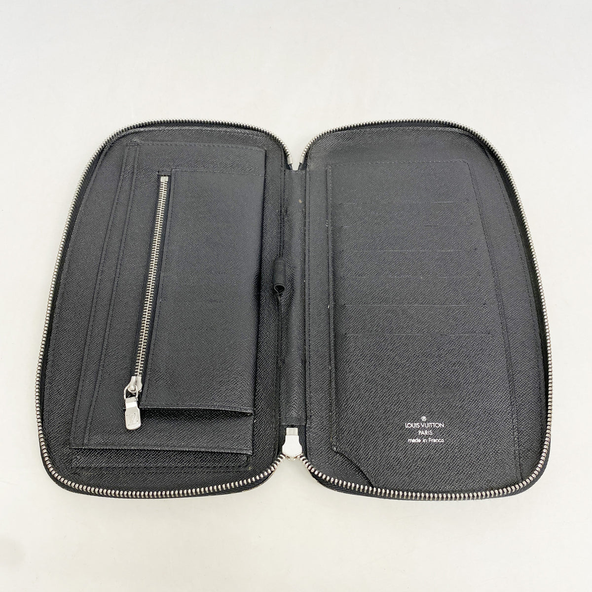 【6ic3139】ルイヴィトン 長財布 タイガ オーガナイザーアトール M30652 ノワール【中古】メンズ