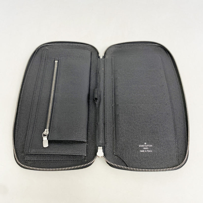 【6ic3139】ルイヴィトン 長財布 タイガ オーガナイザーアトール M30652 ノワール【中古】メンズ