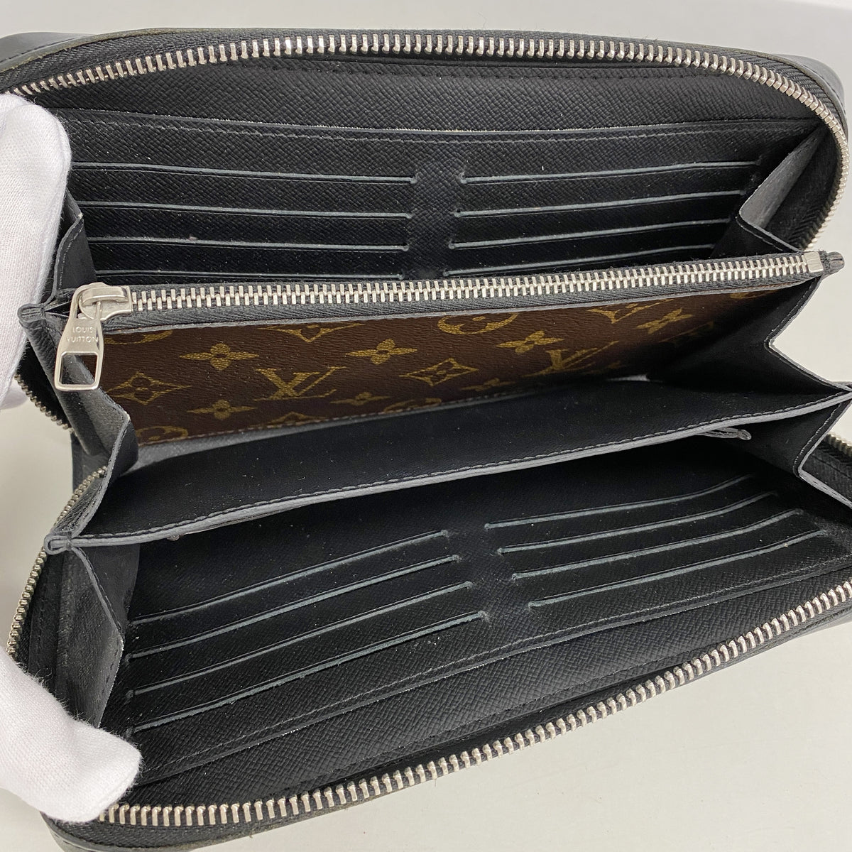 【6ic3140】ルイヴィトン 長財布 モノグラム・マカサー ジッピーXL M61506 ブラウン【中古】メンズ