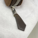 【6ic3142】エルメス コインケース エールラインパースPM ナイロン ブラウン シルバー金具【中古】メンズ レディース ユニセックス