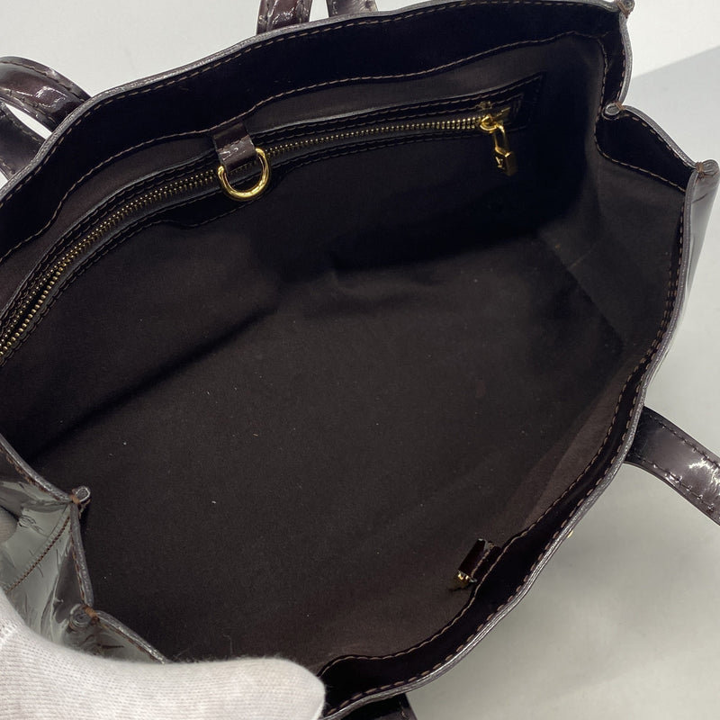 【6ic3147】ルイヴィトン トートバッグ ヴェルニ ウィルシャーPM M93641 アマラント【中古】レディース