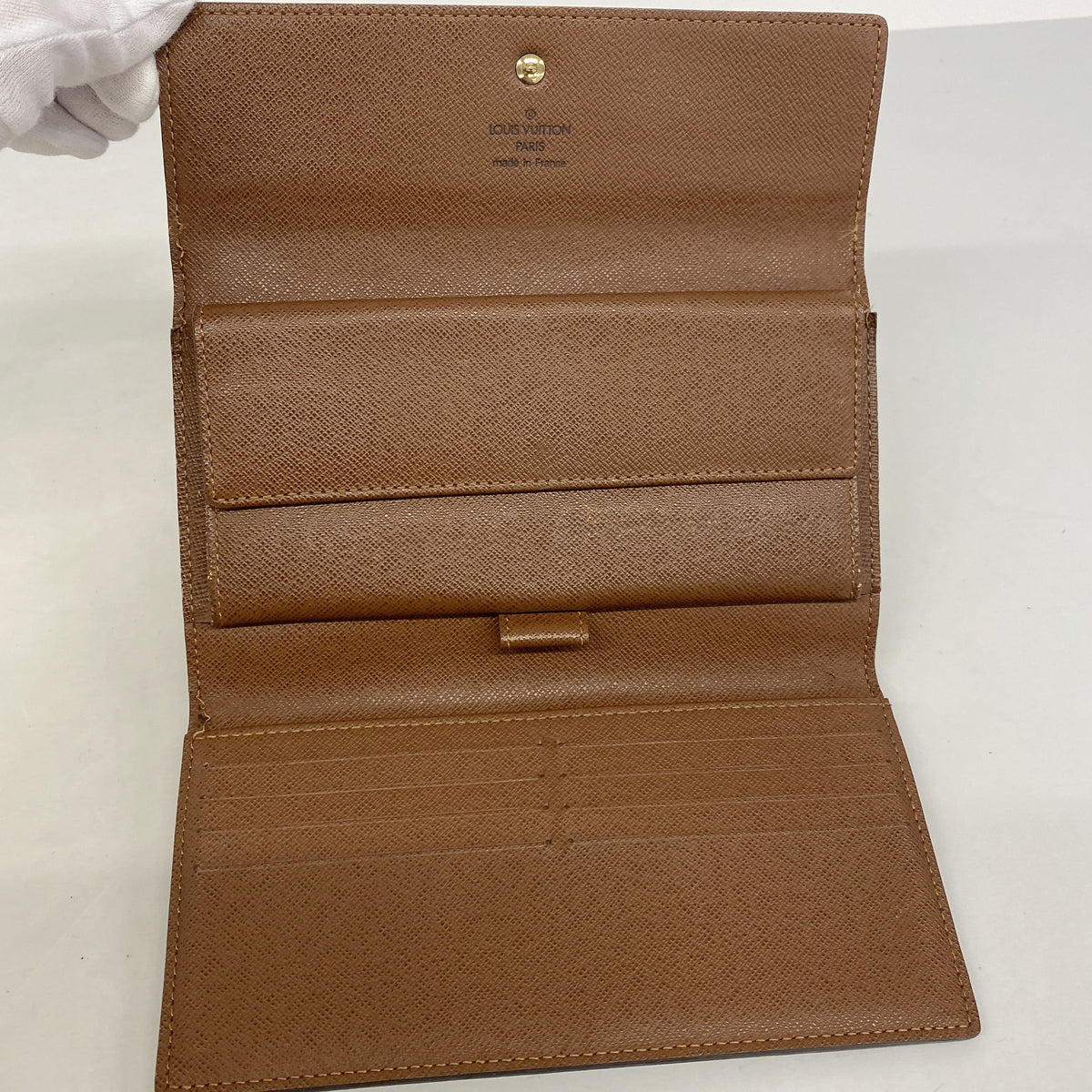 【6ic3151】ルイヴィトン 三つ折り長財布 モノグラム ポルトフォイユインターナショナル M61217 ブラウン【中古】メンズ レディース ユニセックス