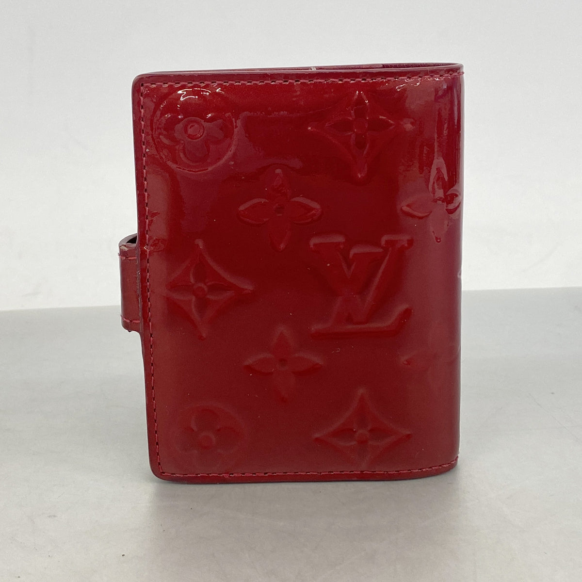 【6ic3152】ルイヴィトン 手帳カバー ヴェルニ アジェンダミニ R21021 ルージュ【中古】レディース