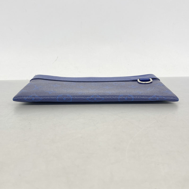【6ic3158】ルイヴィトン 長財布 タイガラマ ポシェットディスカバリーPM M30278 コバルト【中古】メンズ