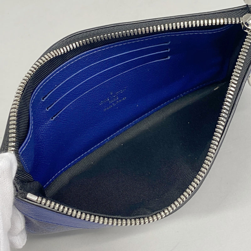 【6ic3158】ルイヴィトン 長財布 タイガラマ ポシェットディスカバリーPM M30278 コバルト【中古】メンズ