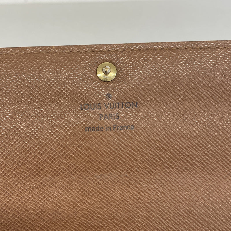 【6ic3160】ルイヴィトン 長財布 モノグラム ポルトフォイユサラ M61734 ブラウン【中古】レディース