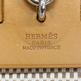 【6ic3173】エルメス リュック・デイパック エールバッグアドPM トワルGM ナチュラル シルバー金具 □H刻印【中古】メンズ レディース ユニセックス