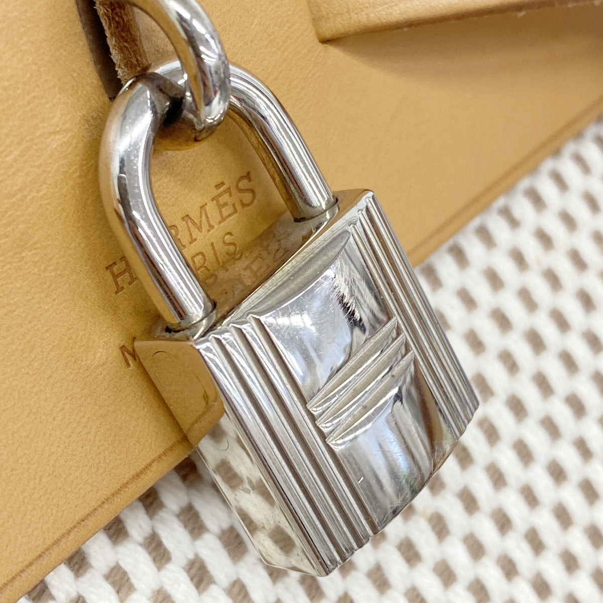 【6ic3173】エルメス リュック・デイパック エールバッグアドPM トワルGM ナチュラル シルバー金具 □H刻印【中古】メンズ レディース ユニセックス