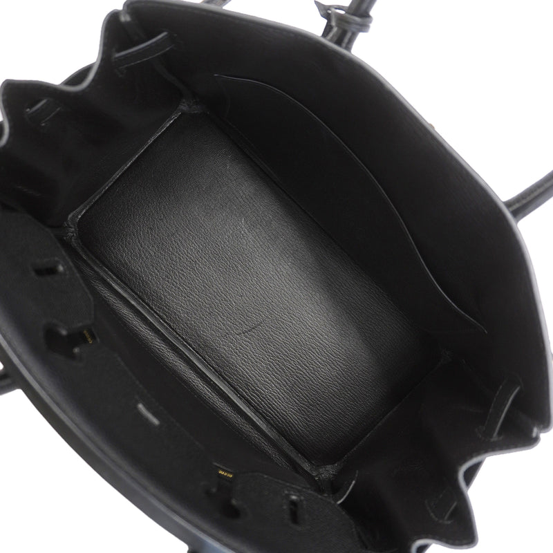 【6ic3183-g】エルメス ハンドバッグ バーキン30 トゴ ブラック ゴールド金具 C刻印【中古】レディース