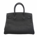 【6ic3183-g】エルメス ハンドバッグ バーキン30 トゴ ブラック ゴールド金具 C刻印【中古】レディース