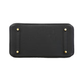 【6ic3183-g】エルメス ハンドバッグ バーキン30 トゴ ブラック ゴールド金具 C刻印【中古】レディース