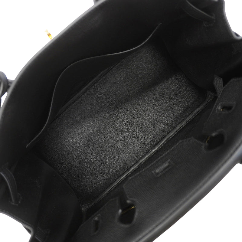 【6ic3184-g】エルメス ハンドバッグ バーキン30 トゴ ブラック ゴールド金具 G刻印【中古】レディース