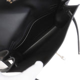 【6ic3185-g】エルメス ショルダーバッグ ケリーダンス スイフト ブラック シルバー金具 G刻印【中古】レディース