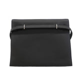 【6ic3185-g】エルメス ショルダーバッグ ケリーダンス スイフト ブラック シルバー金具 G刻印【中古】レディース