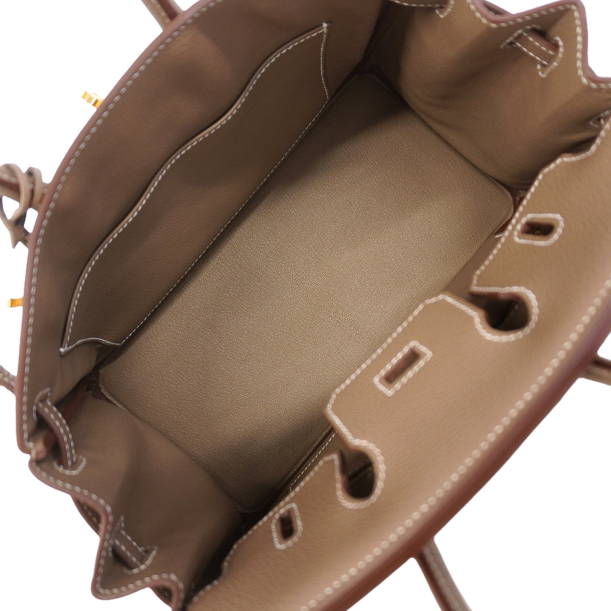 ★SALE【6ic3186-g】エルメス ハンドバッグ バーキン25 トゴ エトゥープ ゴールド金具 K刻印【中古】レディース