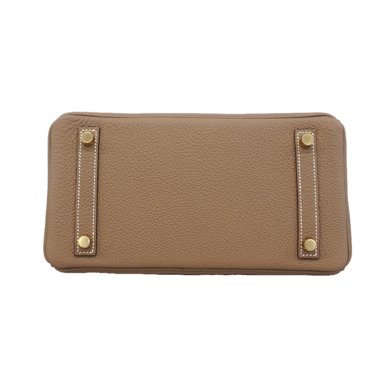★SALE【6ic3186-g】エルメス ハンドバッグ バーキン25 トゴ エトゥープ ゴールド金具 K刻印【中古】レディース