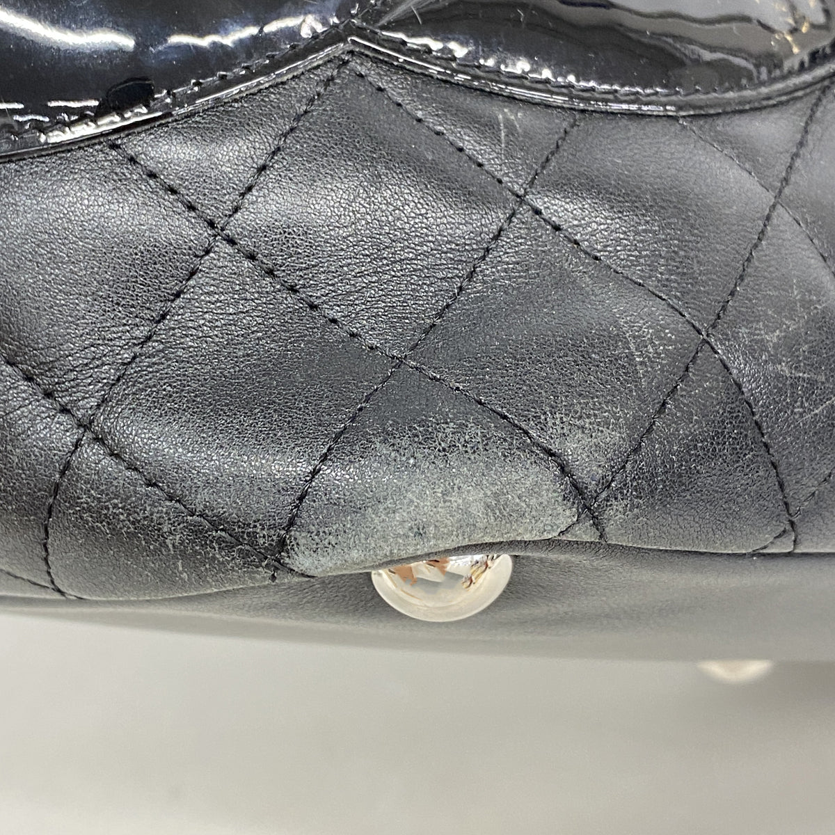 【6ic3192】シャネル トートバッグ カンボン ラムスキン ブラック シルバー金具【中古】レディース