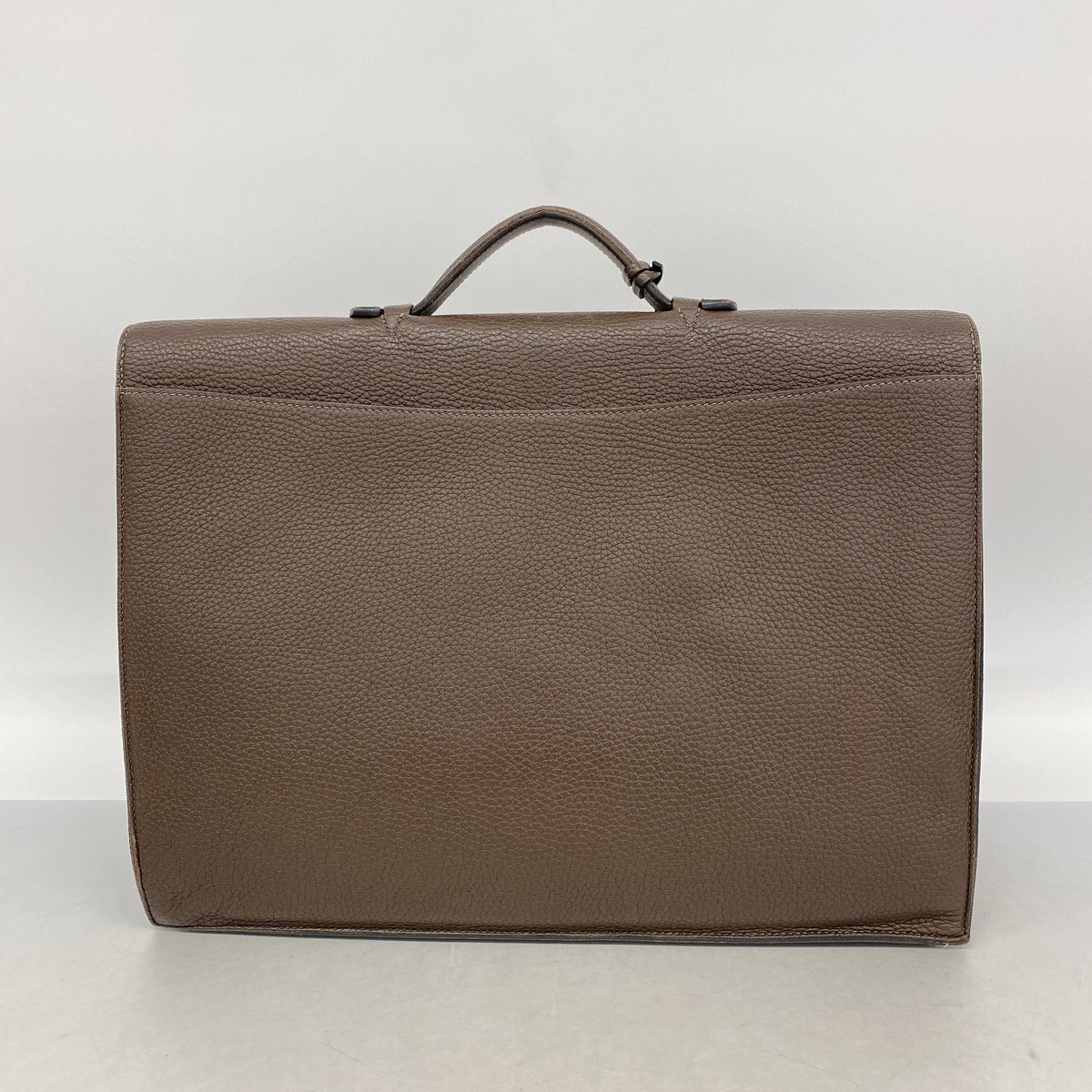 【6ic3194】エルメス ブリーフケース サックアデペッシュ41 トゴ ハバナ シルバー金具 □R刻印【中古】メンズ