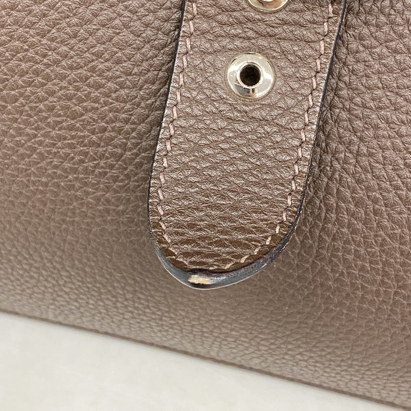 【6ic3194】エルメス ブリーフケース サックアデペッシュ41 トゴ ハバナ シルバー金具 □R刻印【中古】メンズ