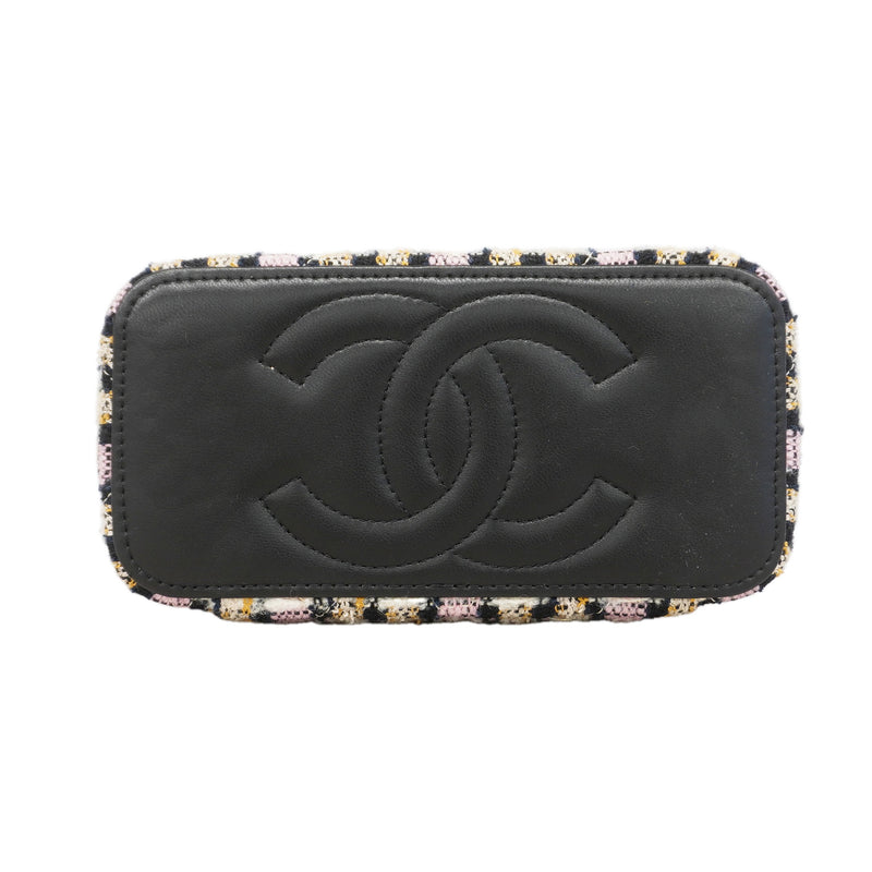 【6ic3199】シャネル ショルダーバッグ チェーンショルダー ツイード マルチカラー ゴールド金具【中古】レディース