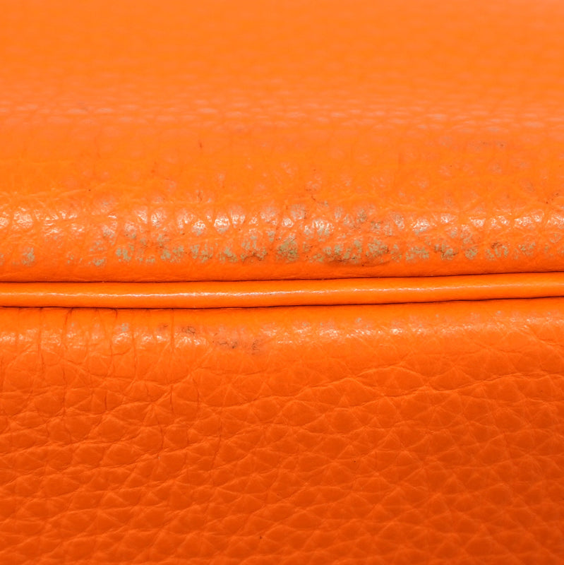 【6ic3201】エルメス ハンドバッグ バーキン35 トゴ オレンジ シルバー金具 □F刻印【中古】レディース