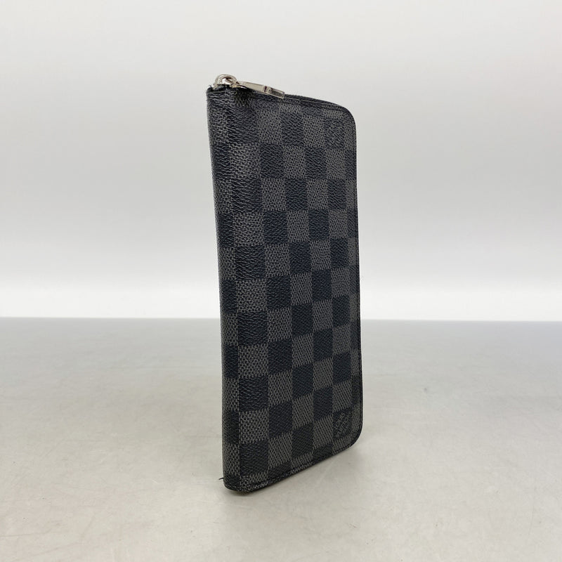 【6ic3223】ルイヴィトン 長財布 ダミエ・グラフィット ジッピーウォレットヴェルティカル N63095 ブラック グレー【中古】メンズ