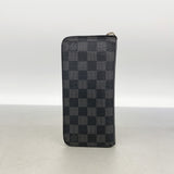 【6ic3223】ルイヴィトン 長財布 ダミエ・グラフィット ジッピーウォレットヴェルティカル N63095 ブラック グレー【中古】メンズ