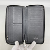 【6ic3223】ルイヴィトン 長財布 ダミエ・グラフィット ジッピーウォレットヴェルティカル N63095 ブラック グレー【中古】メンズ