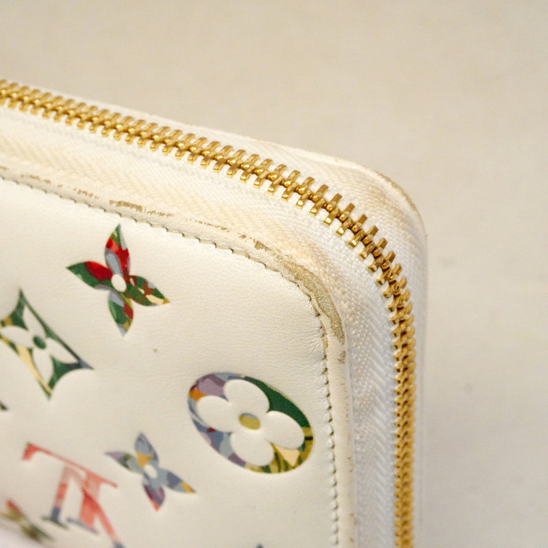 【6ic3233】ルイヴィトン 長財布 LVガーデン ジッピーウォレット M81694 ブロン【中古】レディース