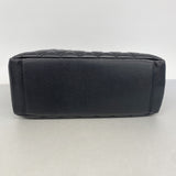 【6ic3240】シャネル チェーントート マトラッセ キャビアスキン ブラック シルバー金具【中古】レディース