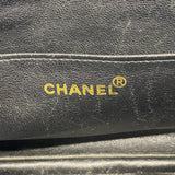 【6ic3242】シャネル ショルダーバッグ デカマトラッセ Wチェーン M51387 デニム ブルー ゴールド金具【中古】レディース