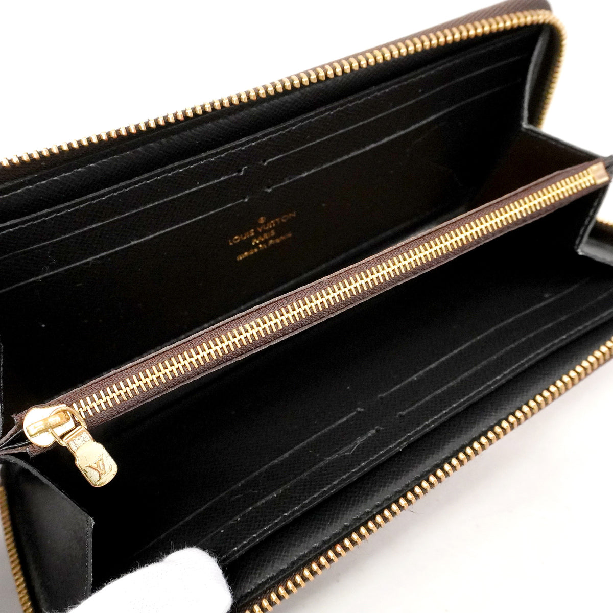 【6ic3262】ルイヴィトン 長財布 モノグラム・リバース ポルトフォイユクレマンス M82336 ブラウン【中古】レディース